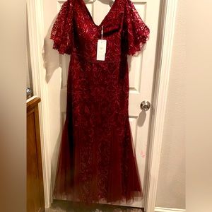 Jjs house Cabernet color beaded dress